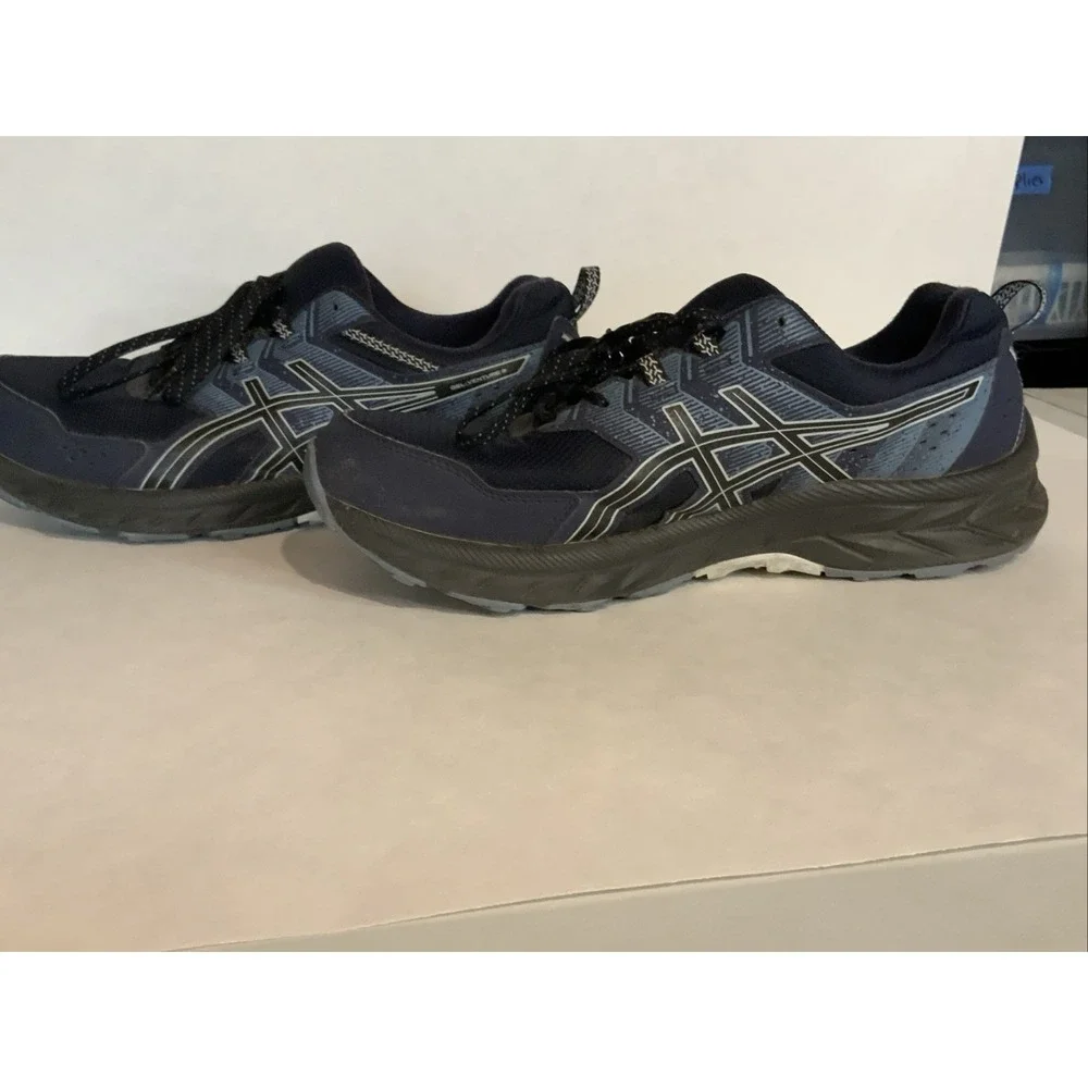 Blue men's ASIC running shoe size 13